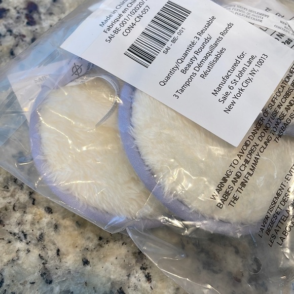 Saie Reusable Beauty Rounds For Skin Care Or Makeup - 3 Pack - Picture 3 of 7